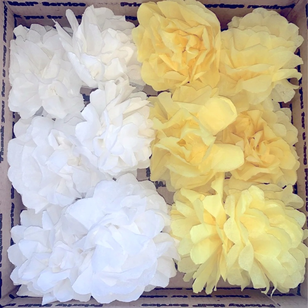 Handmade Marigold Paper Flower Bundle